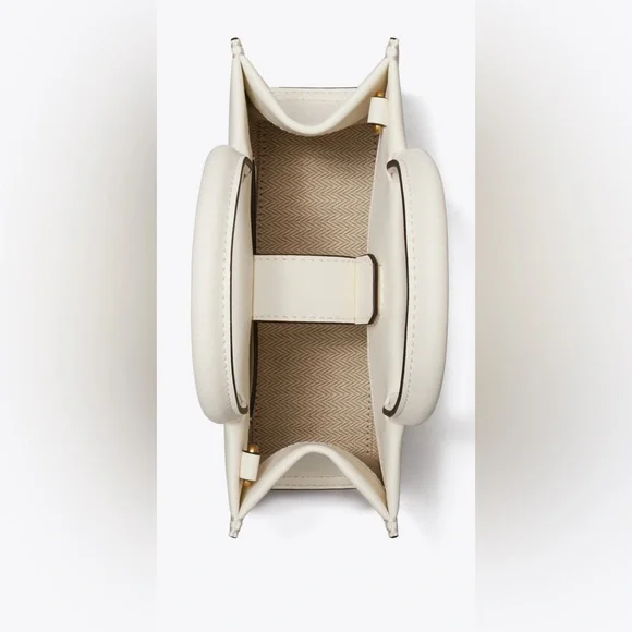 Tory Burch Cream Mini Ella Bio Tote - Picture 2 of 6